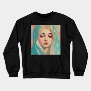 Our Lady Of Guadalupe Beauty 1970s Retro Crewneck Sweatshirt